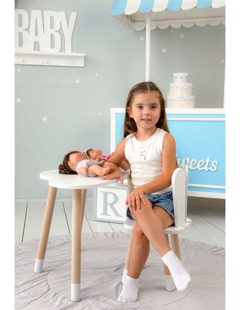 Stoły i ławki - Stoliczek biała chmurka krzesełko zajączek króliczek królik krzesło stół - produkt b2b.wamar.biz 4