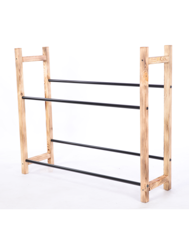 Stojaki na skrzynki - Stojak na skrzynki na napoje piwo regał szeroki 2 półki METALOWE DRĄŻKI EKO - product 3