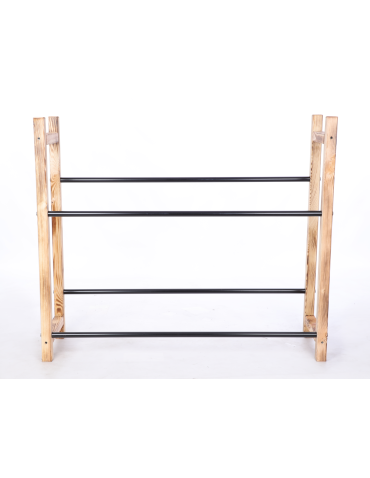 Stojaki na skrzynki - Stojak na skrzynki na napoje piwo regał szeroki 2 półki METALOWE DRĄŻKI EKO - product 4