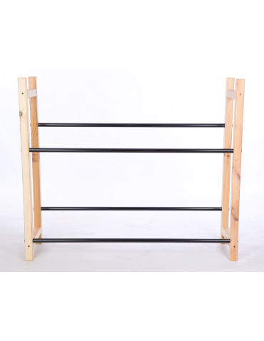 Stojaki na skrzynki - Regał na skrzynki na napoje piwo stojak 94,6x111,5cm METALOWE DRĄŻKI EKO - product 4