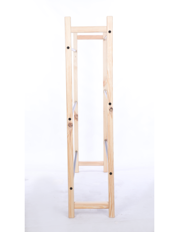 Stojaki na skrzynki - DREWNIANO-METALOWY STOJAK na skrzynki na napoje piwo REGAŁ DUZY 3 PÓŁKI - produkt 5