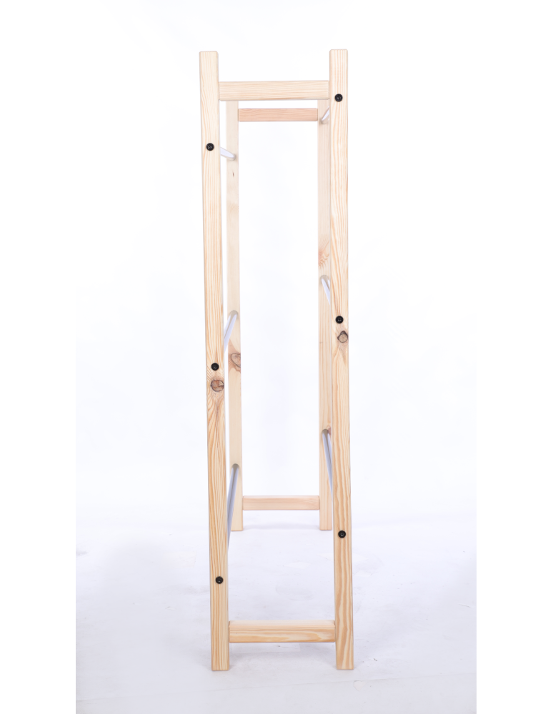 Stojaki na skrzynki - DREWNIANO-METALOWY STOJAK na skrzynki na napoje piwo REGAŁ DUZY 3 PÓŁKI - produkt b2b.wamar.biz 5