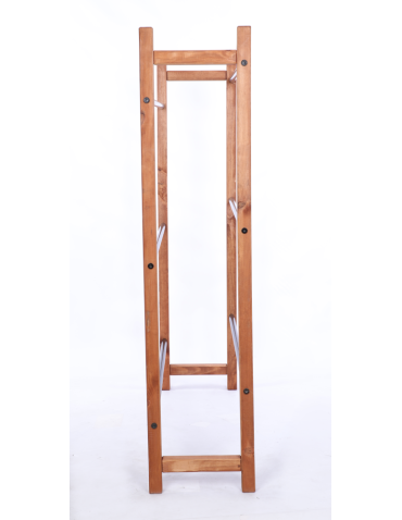 Stojaki na skrzynki - DREWNIANO-METALOWY STOJAK na skrzynki na napoje piwo REGAŁ szeroki 3 PÓŁKI - product 5