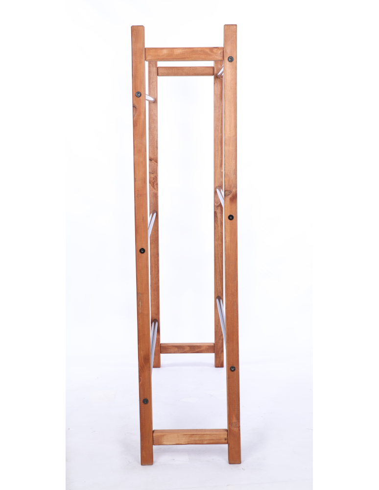 Stojaki na skrzynki - DREWNIANO-METALOWY STOJAK na skrzynki na napoje piwo REGAŁ szeroki 3 PÓŁKI - product b2b.wamar.biz 5