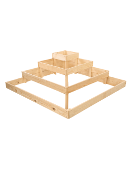 Skrzynia drewniana na warzywniak narożna zielnik 36x120x120 GRATISY EKO - product 2