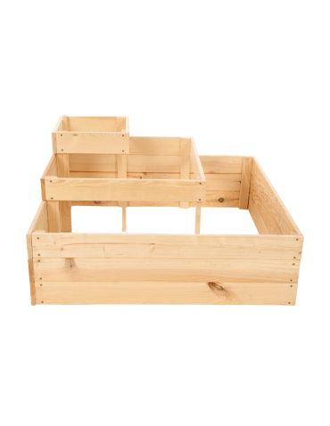 Uprawowe skrzynie ogrodowe- Warzywniaki- skrzynia do uprawy - Skrzynia drewniana narożna na warzywniak donica inspekt 45x90x90 GRATISY - product 5