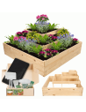 Narożna skrzynia drewniana warzywnik zielnik 54x120x120 GRATISY WYSOKA ECO