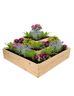 Narożna skrzynia drewniana warzywnik zielnik 54x120x120 GRATISY WYSOKA ECO - product 2