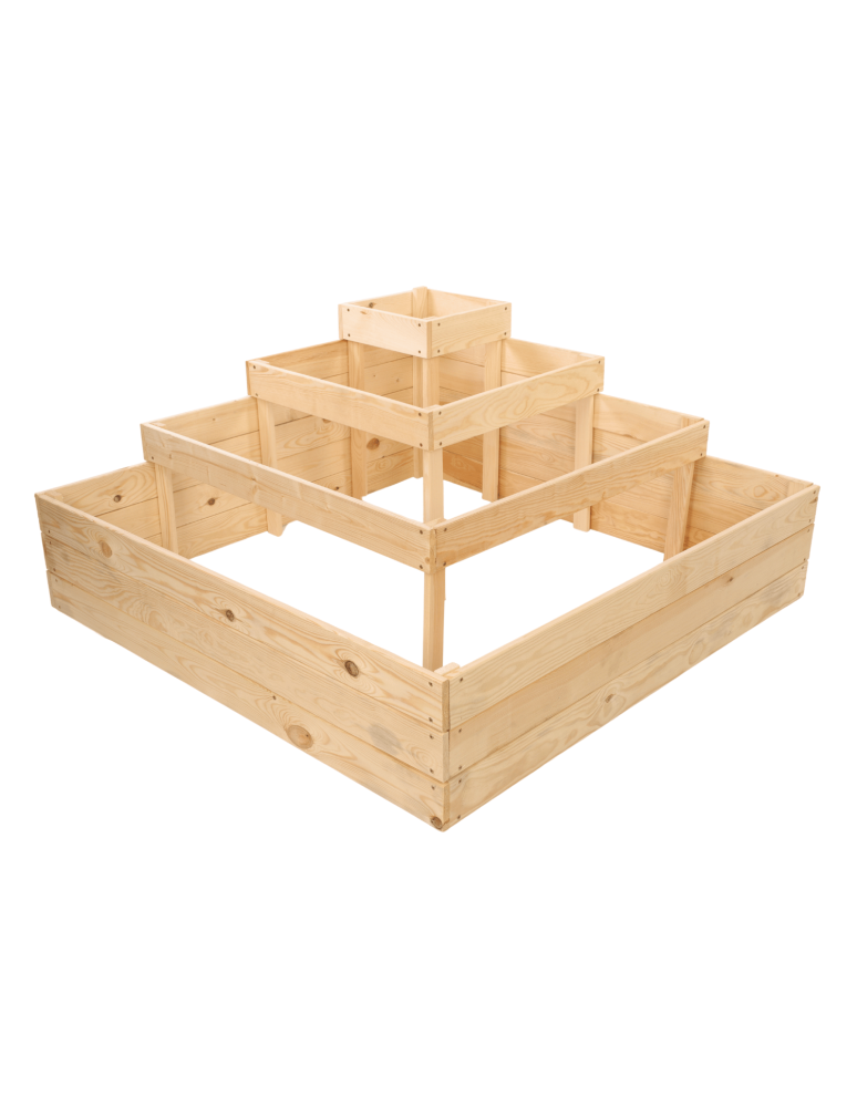 Uprawowe skrzynie ogrodowe- Warzywniaki- skrzynia do uprawy - Narożna skrzynia drewniana warzywnik zielnik 54x120x120 GRATISY WYSOKA ECO - product b2b.wamar.biz 3