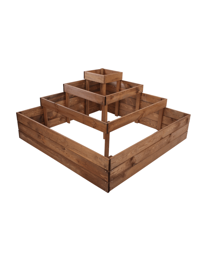 Uprawowe skrzynie ogrodowe- Warzywniaki- skrzynia do uprawy - Skrzynia drewniana narożna inspekt warzywnik 54x120x120 GRATISY WYSOKA ECO - product b2b.wamar.biz 3