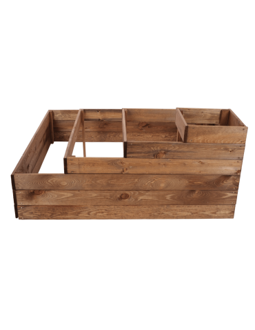 Uprawowe skrzynie ogrodowe- Warzywniaki- skrzynia do uprawy - Skrzynia drewniana narożna inspekt warzywnik 54x120x120 GRATISY WYSOKA ECO - product 4