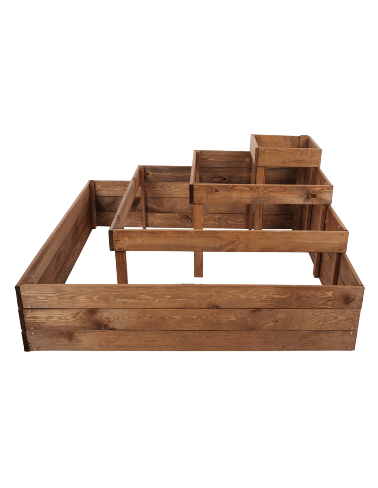 Uprawowe skrzynie ogrodowe- Warzywniaki- skrzynia do uprawy - Skrzynia drewniana narożna inspekt warzywnik 54x120x120 GRATISY WYSOKA ECO - product b2b.wamar.biz 5