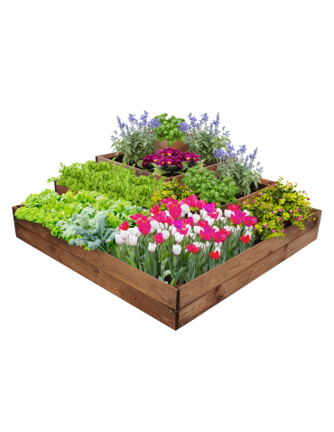 Narożne skrzynie na warzywa warzywniak donica inspekt 45x120x120 GRATISY - product 2