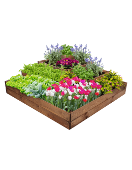 Narożne skrzynie na warzywa warzywniak donica inspekt 45x120x120 GRATISY - product 2