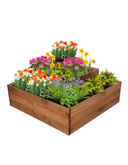 Zielnik ziołownik narożna skrzynia drewniana na warzywa 45x90x90 GRATISY - product 2