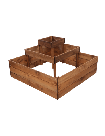 Uprawowe skrzynie ogrodowe- Warzywniaki- skrzynia do uprawy - Zielnik ziołownik narożna skrzynia drewniana na warzywa 45x90x90 GRATISY - product 3