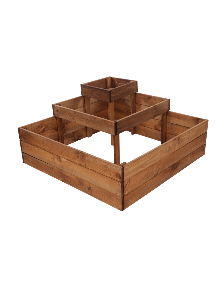 Uprawowe skrzynie ogrodowe- Warzywniaki- skrzynia do uprawy - Zielnik ziołownik narożna skrzynia drewniana na warzywa 45x90x90 GRATISY - product b2b.wamar.biz 3