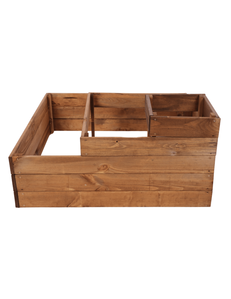 Uprawowe skrzynie ogrodowe- Warzywniaki- skrzynia do uprawy - Zielnik ziołownik narożna skrzynia drewniana na warzywa 45x90x90 GRATISY - product b2b.wamar.biz 4