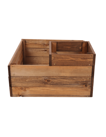 Uprawowe skrzynie ogrodowe- Warzywniaki- skrzynia do uprawy - Narożna donica kaskadowa na warzywa drewniana zielnik 36x60x60 GRATISY EKO - produkt 4