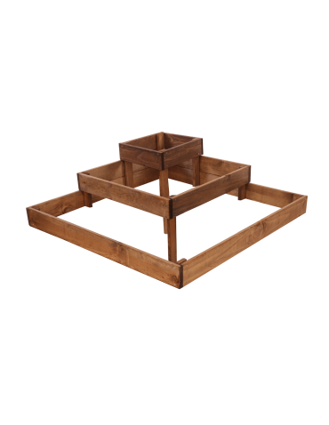 Uprawowe skrzynie ogrodowe- Warzywniaki- skrzynia do uprawy - Drewniana skrzynia kaskadowa na warzywa ziołownik  27x90x90 GRATISY ECO - product 3