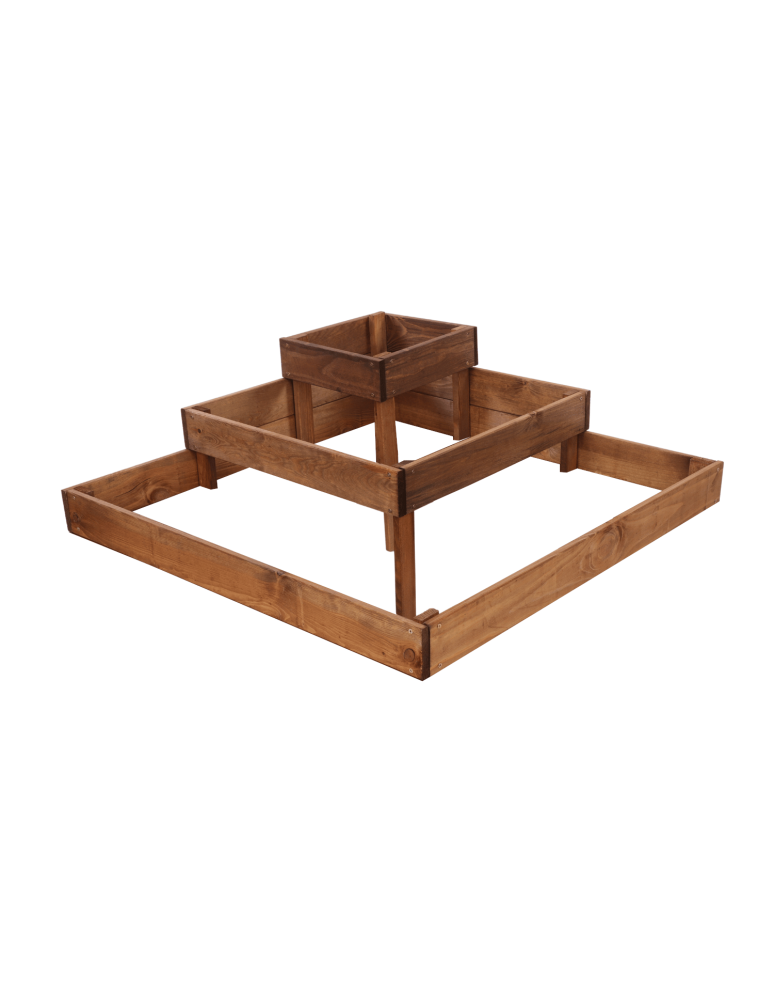 Uprawowe skrzynie ogrodowe- Warzywniaki- skrzynia do uprawy - Drewniana skrzynia kaskadowa na warzywa ziołownik  27x90x90 GRATISY ECO - product b2b.wamar.biz 3