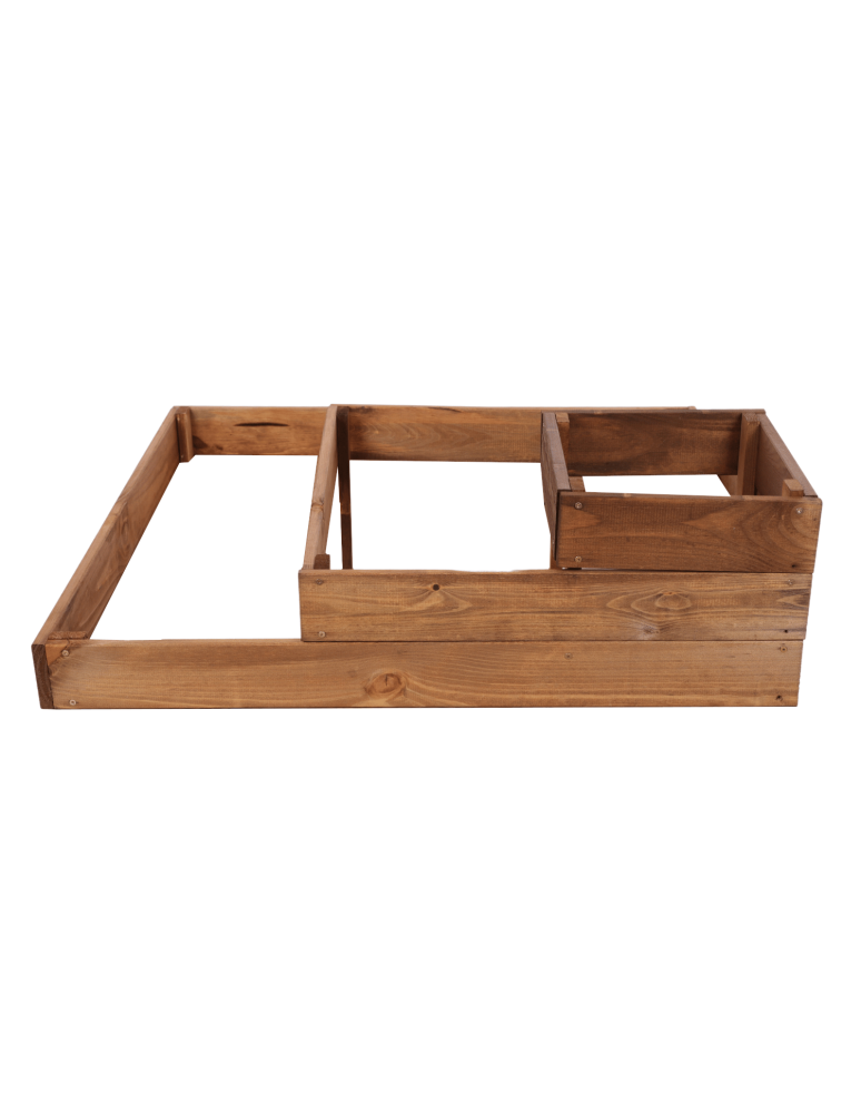 Uprawowe skrzynie ogrodowe- Warzywniaki- skrzynia do uprawy - Drewniana skrzynia kaskadowa na warzywa ziołownik  27x90x90 GRATISY ECO - product b2b.wamar.biz 4
