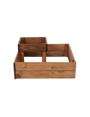 Uprawowe skrzynie ogrodowe- Warzywniaki- skrzynia do uprawy - Inspekt narożny zielnik skrzynia kaskadowa drewniana 27x60x60 GRATISY ECO - produkt 5