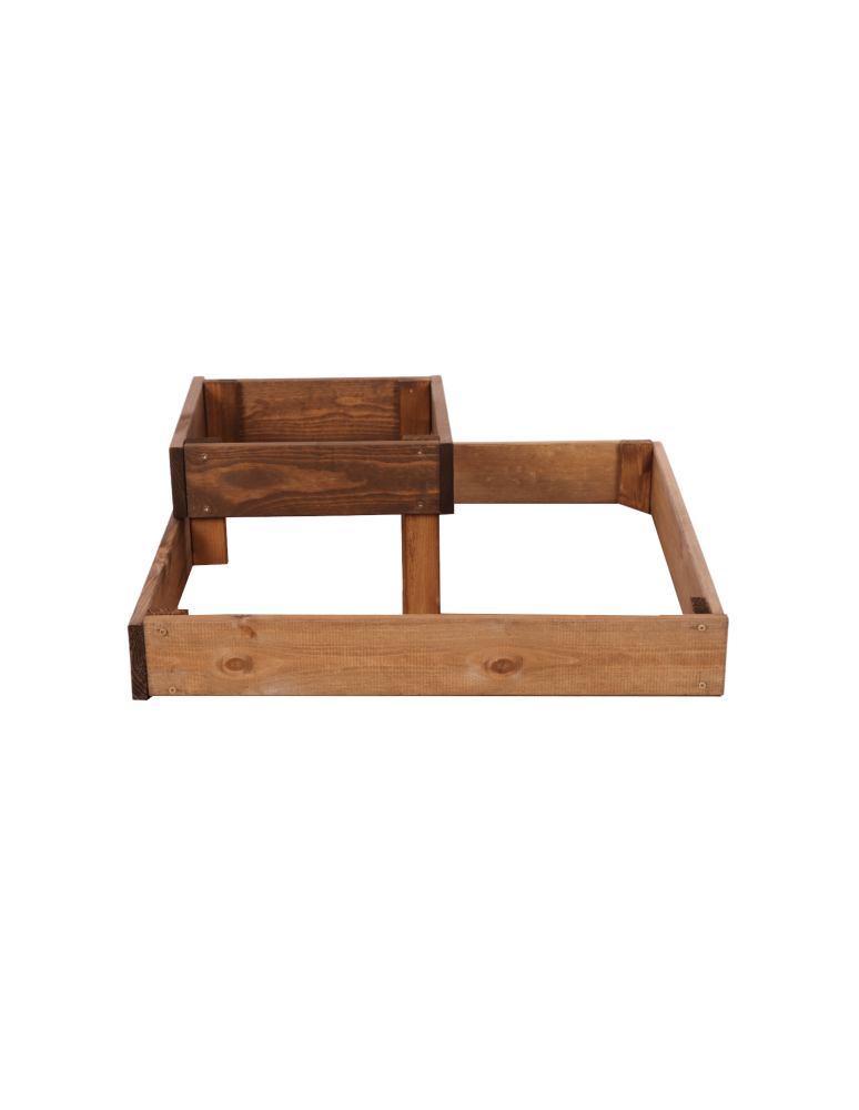 Uprawowe skrzynie ogrodowe- Warzywniaki- skrzynia do uprawy - Drewniana skrzynia narożna na warzywa piętrowa inspekt 18x60x60 GRATISY EKO - product b2b.wamar.biz 5