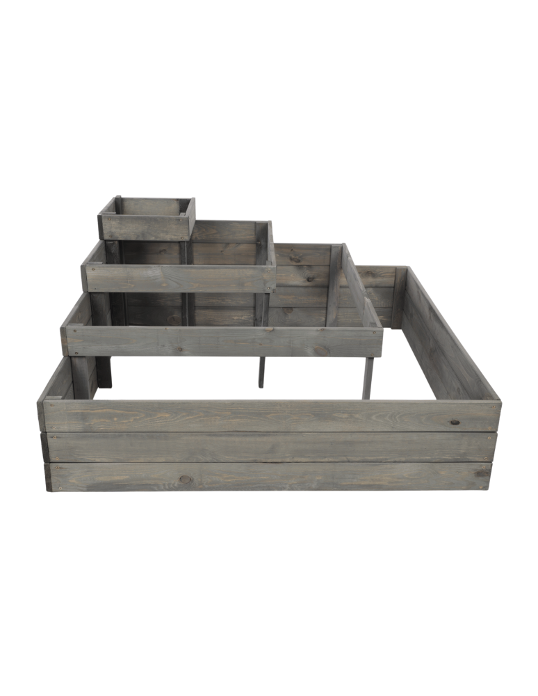 Uprawowe skrzynie ogrodowe- Warzywniaki- skrzynia do uprawy - Piętrowy warzywniak drewniany skrzynia zielnik 54x120x120 GRATISY WYSOKA - product b2b.wamar.biz 5