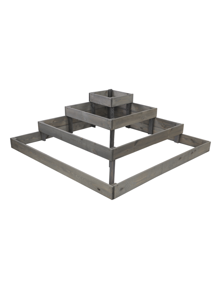 Uprawowe skrzynie ogrodowe- Warzywniaki- skrzynia do uprawy - Grządka narożna drewniana piętrowa warzywniak donica 36x120x120 GRATISY EKO - product b2b.wamar.biz 2