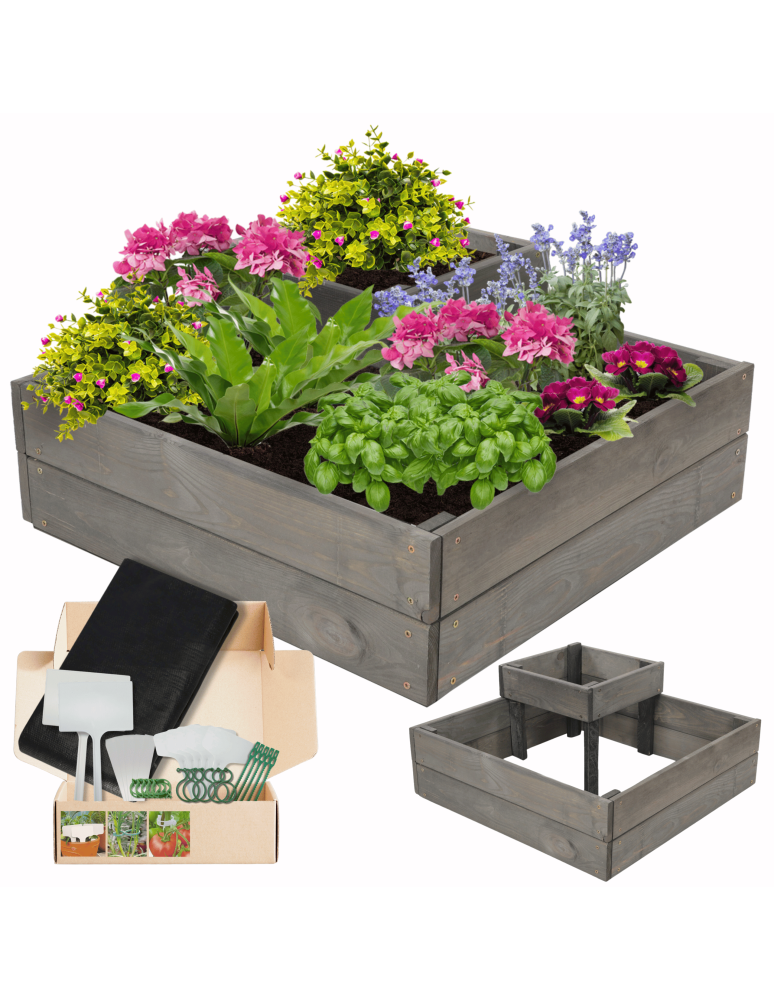 Uprawowe skrzynie ogrodowe- Warzywniaki- skrzynia do uprawy - Kaskadowa skrzynia na warzywniak donica piętrowa inspekt 27x60x60 GRATISY - product b2b.wamar.biz 1