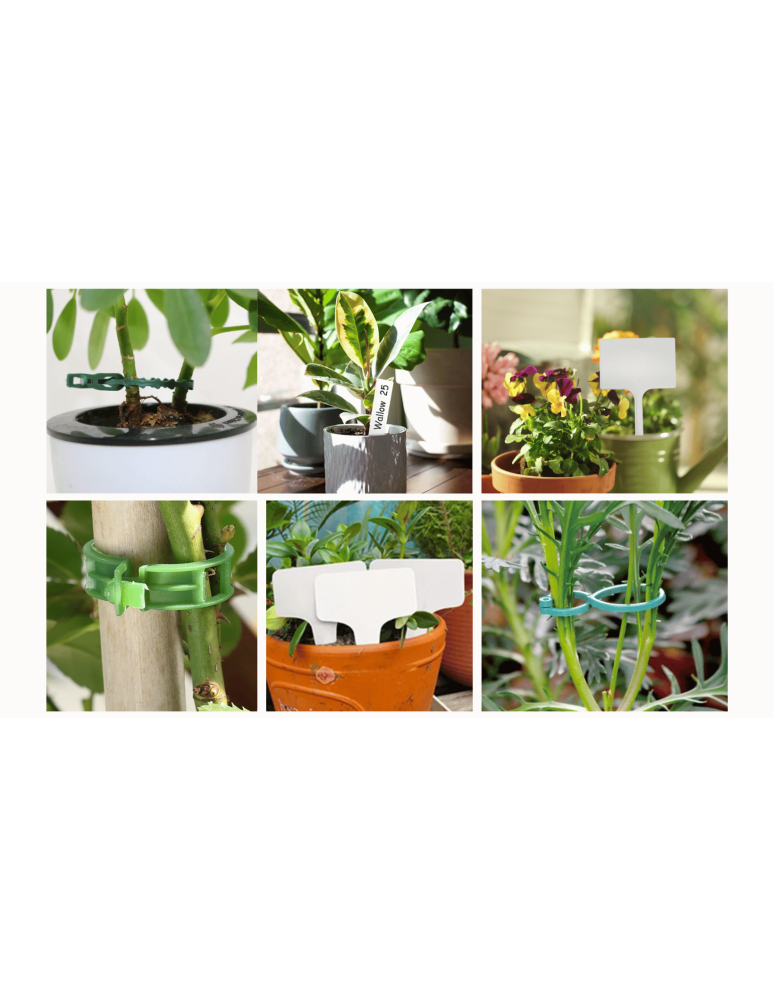 Dodatkowe Akcesoria Ogrodowe - Zestaw ogrodnika agrowłóknina etykiety do roślin tabliczki zapinki 28el - product b2b.wamar.biz 4