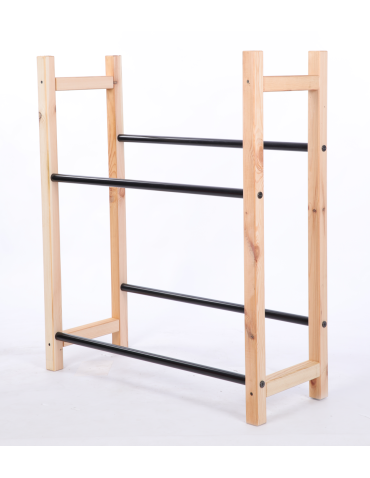 Stojaki na skrzynki - Regał na skrzynki na napoje piwo stojak 94,6x81,5cm METALOWE DRĄŻKI EKO - product 3