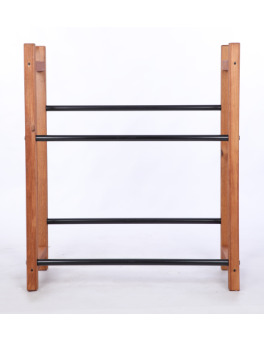 Stojaki na skrzynki - Regał na skrzynki na napoje piwo stojak 2 półki szer.81,5cm METALOWE DRĄŻKI - product 4