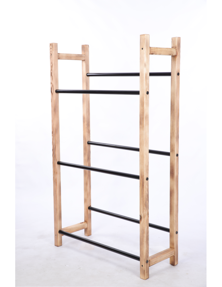 Stojaki na skrzynki - Regał na skrzynki na napoje piwo stojak 3 półki opalany METALOWE DRĄŻKI EKO - product b2b.wamar.biz 3