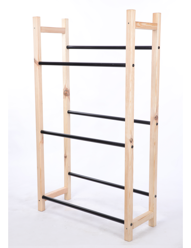 Stojaki na skrzynki - Drewniany stojak na skrzynki na napoje piwo regał METALOWE DRĄŻKI EKO 3p - product b2b.wamar.biz 3