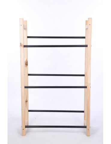 Stojaki na skrzynki - Drewniany stojak na skrzynki na napoje piwo regał METALOWE DRĄŻKI EKO 3p - product 4