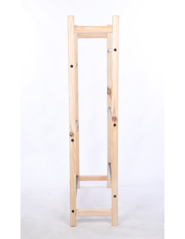 Stojaki na skrzynki - Drewniany stojak na skrzynki na napoje piwo regał METALOWE DRĄŻKI EKO 3p - product 5