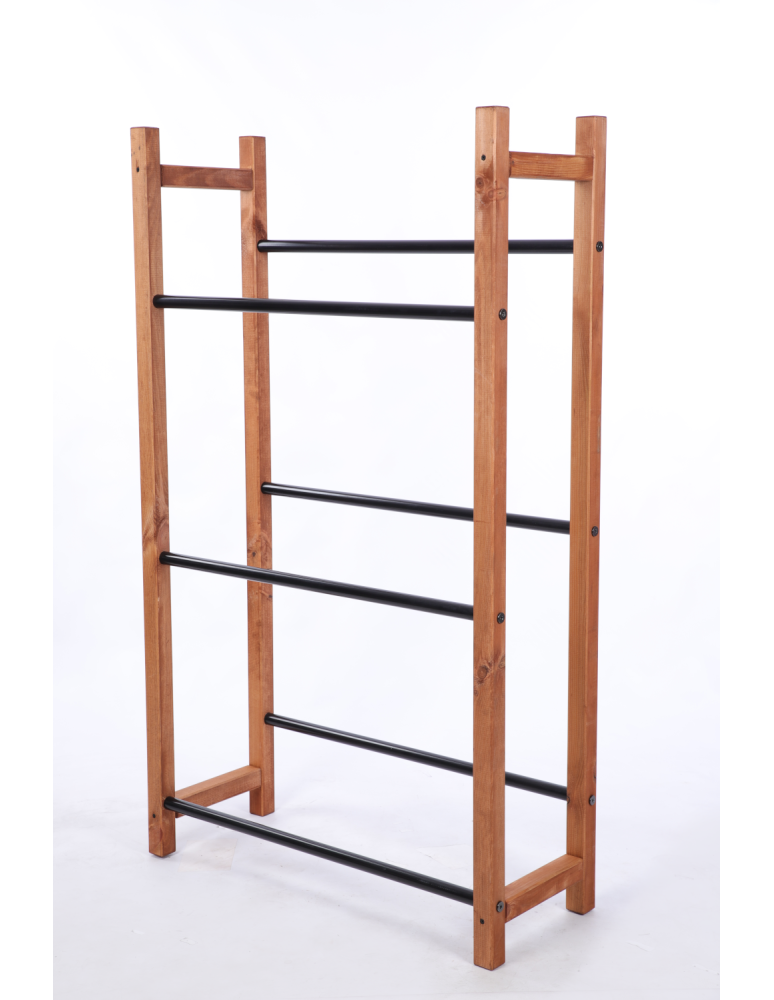 Stojaki na skrzynki - Sosnowy regał na skrzynki na napoje piwo stojak METALOWE SOLIDNE DRĄŻKI - product b2b.wamar.biz 3