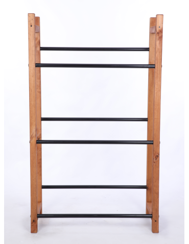 Stojaki na skrzynki - Sosnowy regał na skrzynki na napoje piwo stojak METALOWE SOLIDNE DRĄŻKI - product 4