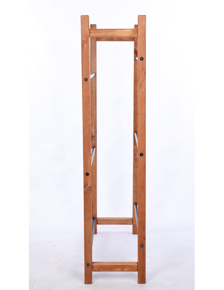 Stojaki na skrzynki - Sosnowy regał na skrzynki na napoje piwo stojak METALOWE SOLIDNE DRĄŻKI - product b2b.wamar.biz 5