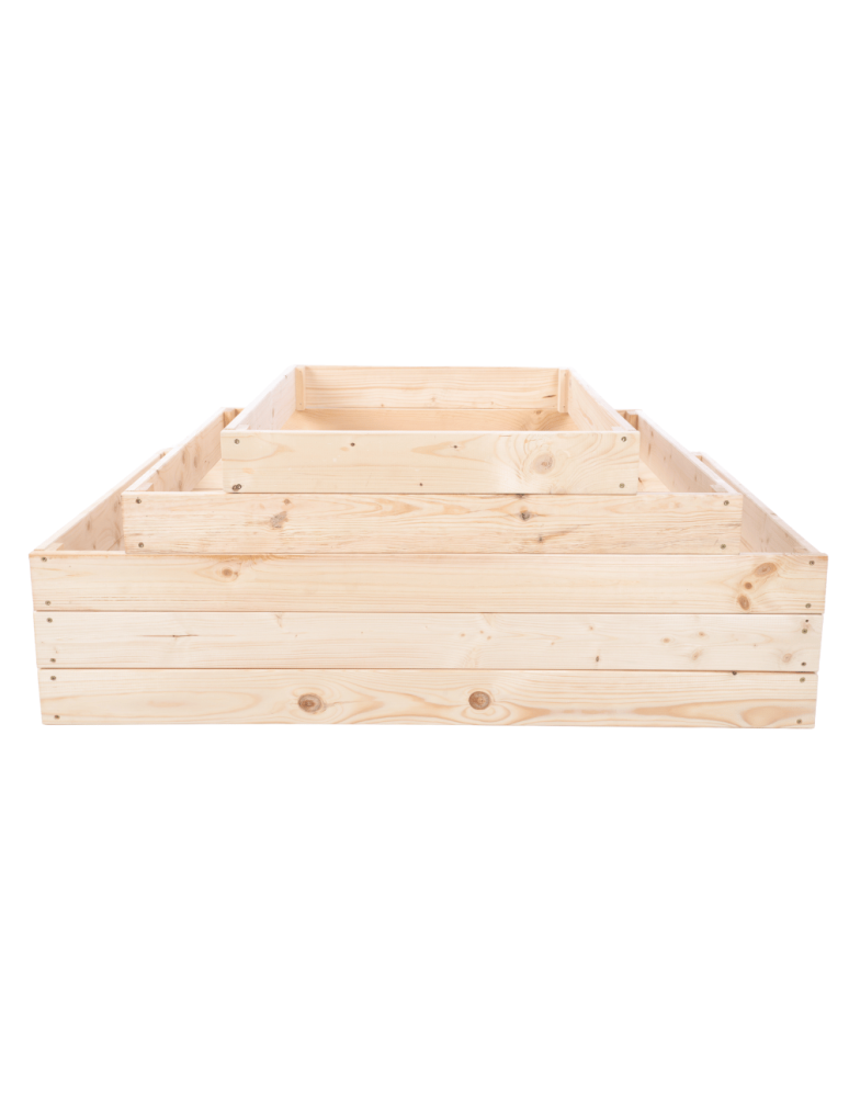 Grządki kaskadowe - Skrzynia na warzywa kaskadowa skrzynie na warzywniak regulacja 45x117x80 - product b2b.wamar.biz 4