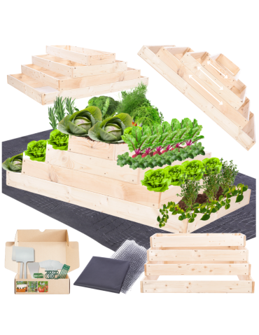 Skrzynia na warzywa regulowana skrzynie na warzywniak donica 36x117x80