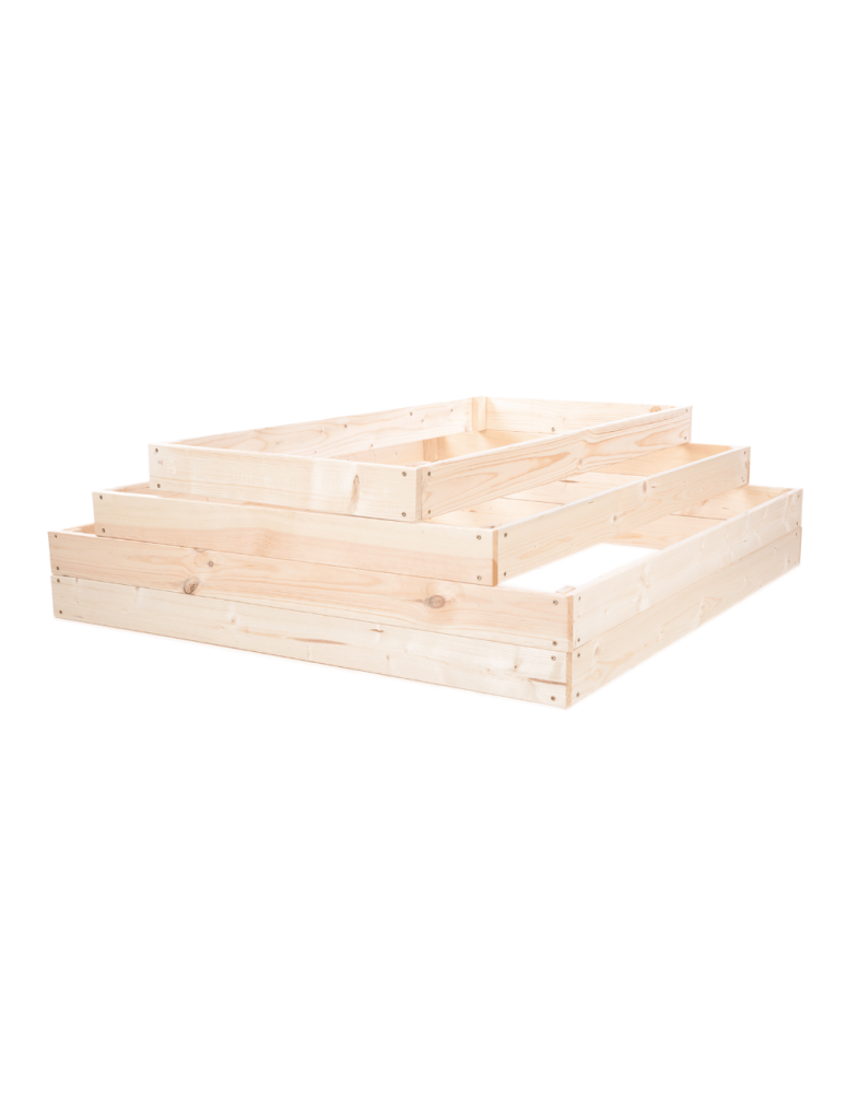 Grządki kaskadowe - Skrzynia na warzywa regulowana skrzynie na warzywniak donica 36x117x100 - produkt b2b.wamar.biz 3