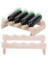 Stojak na wino regał modułowy na butelki 1x4 but WĄSKI ECO BEZ NARZĘDZI