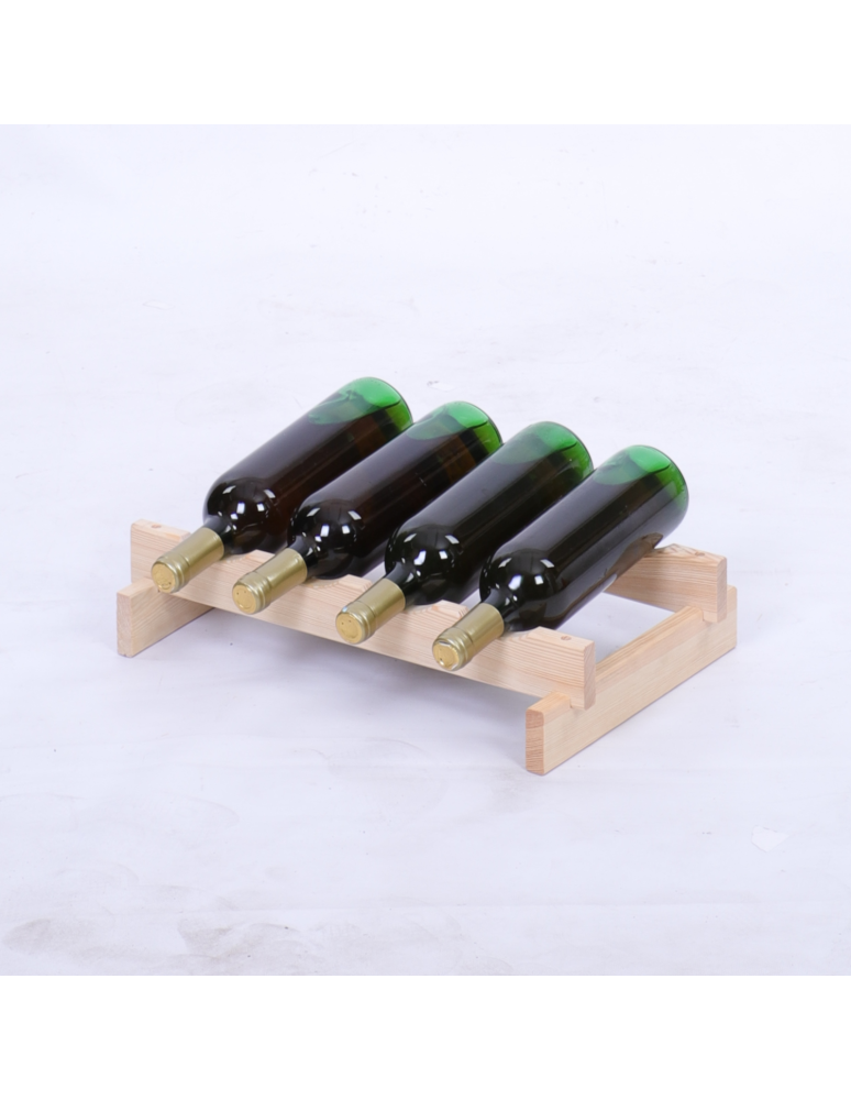 Modułowe stojaki do butelek RW11 - Stojak na wino regał modułowy na butelki 1x4 but WĄSKI ECO BEZ NARZĘDZI - produkt b2b.wamar.biz 2