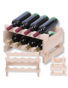 Stojak na wino regał modułowy na butelki 2x4 but WĄSKI ECO BEZ NARZĘDZI