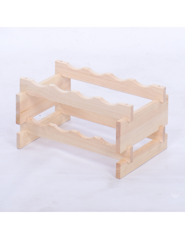 Modułowe stojaki do butelek RW11 - Stojak na wino regał modułowy na butelki 2x4 but WĄSKI ECO BEZ NARZĘDZI - produkt 3