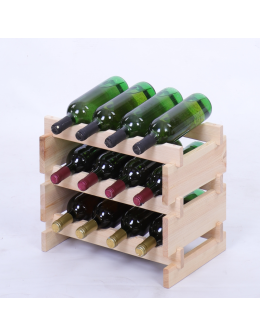Stojak na wino regał modułowy na butelki 3x4 but WĄSKI ECO BEZ NARZĘDZI - product 2