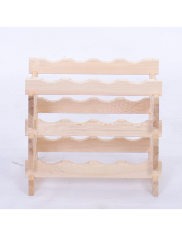 Modułowe stojaki do butelek RW11 - Stojak na wino regał modułowy na butelki 3x4 but WĄSKI ECO BEZ NARZĘDZI - produkt 4